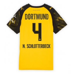 Lacne Ženy Futbalové dres Borussia Dortmund Nico Schlotterbeck #4 2025-26 Krátky Rukáv - Domáci